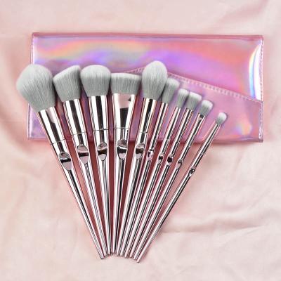 China Angular Blush 2020 Private Label Professional Makeup Brush Set Pink Princess Custom Made for sale