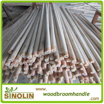 China SINOLIN home broom natural wood handle, eucalyptus wood stick, broom handle making deliveries for sale