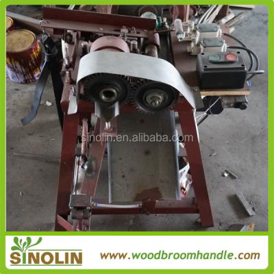 China wooden stick scew making machine SINOLIN professional machine making wooden broom handle, threaded wooden handle broom machine for sale