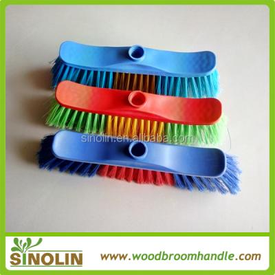 China SINOLIN home-made strong plastic broom/besom/PP plastic sweeper,pp push broom for sale