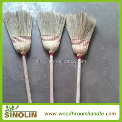 China SINOLIN Home Natural Corn Straw Sweeping Broom for Cleaning Room for sale