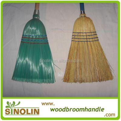 China Garden Grass Angel Corn Broom with Wooden Handle for sale