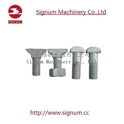 China Clip Bolt for Rail Fishplate, Made in China Customized Track T Bolt with Nut for sale