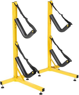 China Stocked Kayak Storage Double Free Standing Kayak Storage Rack for sale