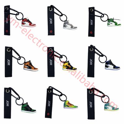 China Cute Keychains OEM Wholesale 3D Sneakers AJ Jordan Shoe Key Chain Models Mini Mini Small With Box Key Chain for sale