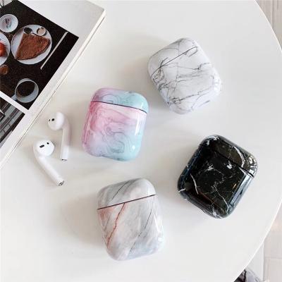 China For Earphone For Airpods Marble Shock Proof Case Design PC Protective Cover For Airpods Pro 1/2 Marble Hard Case for sale