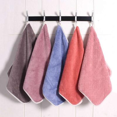 China 2022 Viable The Most Popular Microfiber Woven Velvet Towel Barber Shop Coral Band Towel for sale