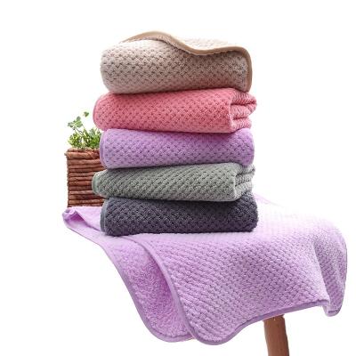 China 2022 New Coral Velvet Woven Coral Supplier Safe Microfiber Bath Towel Velor Bath Towel Bath Towel Kids Supplier 2022 for sale