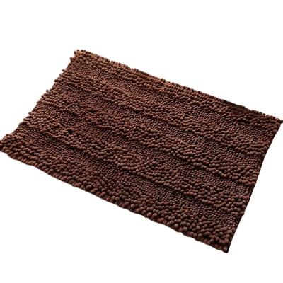 China 2022 Washable Newest Soft Factory Customized Non Slip Chenille Rug Bath Mats for sale