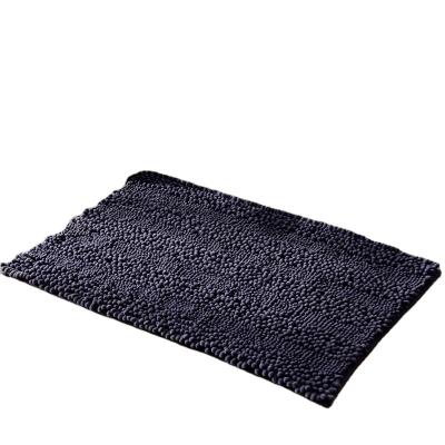 China 2022 Washable Newest Soft Factory Customized Non Slip Chenille Rug Bath Mats for sale