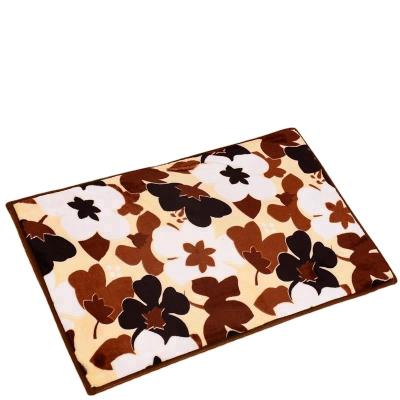 China 2022 Hot Sale Non-slip 100% Polyester Flannel Fabric Place Bathroom Mat Set for sale