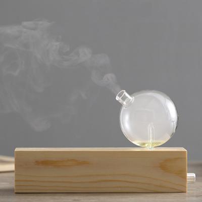 China BYY-7N Atomizng Aromatherapy Essential Oil Nebulizer Glass and Bamboo Or Wood Waterless Diffuser for sale