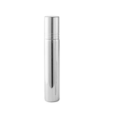 China Personal Care Electrosilvering Empty White 10ml Silver Glass Bottle for sale