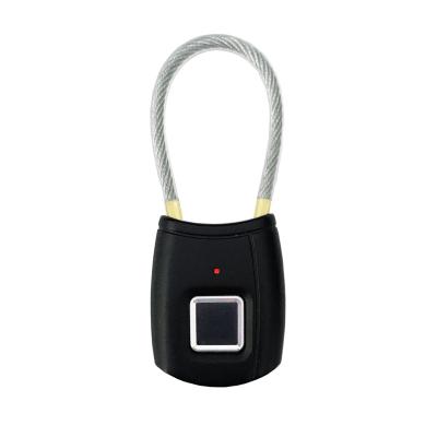 China Zinc Alloy Fingerprint Lock USB Charging Long Standby Portable Fashion Lock Bag Small Waterproof Fingerprint Padlock for sale