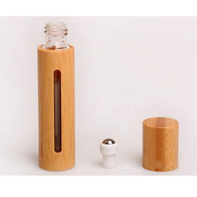 China Personal Care Bamboo Roll On Bottles Refillable Essential Oil Roller Bottles for sale