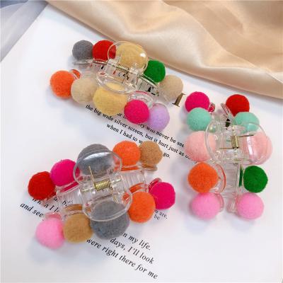 China Ding YI 2021 color hair bulb clip hair clip headdress female fashion fluffy hairpin large hair clips DY-0116 for sale