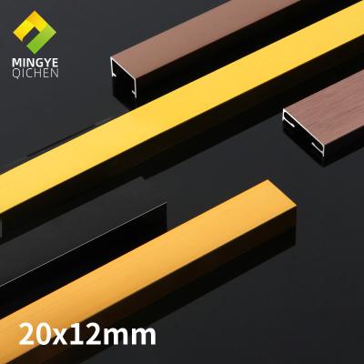 China Modern Aluminum Edge Trim Tile U Channel Profile Extrusion Ceiling Decoration Interior Metal Trim Line for sale