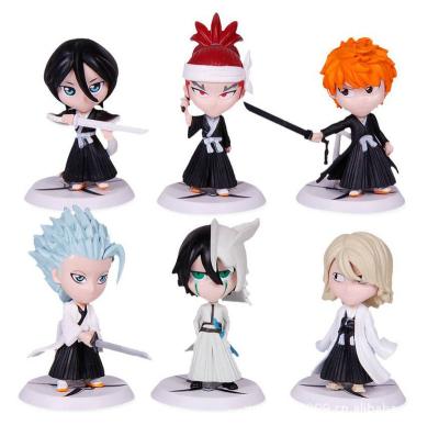 China Japan New Arrive 6 Piece Pvc Gacha Toys Kurosaki Ichigo Bleach Anime Action Figures for sale