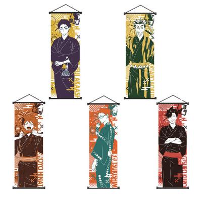 China CREATIVE Anime 70x25cm Hanging Pictures Wallpaper Haikyuu Shoyo Hinata Wall Art Anime Wall Scroll for sale