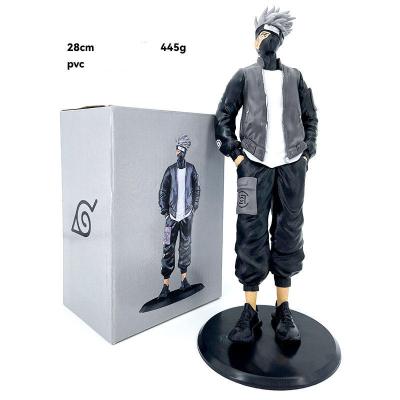 China Cartoon Toy HUAYI 28CM Cosplay Character Uchiha Sasuke Uchiha Itachi Hatake Kakashi Pvc Anime Action figures for sale