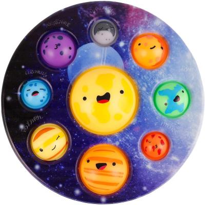 China Fidget Toys HUAYI Kids Stress Relief Anti-Anxiety ADHD Planet Simple Fidget Popper fidget popper simple for sale