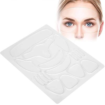 China Waterproof Reusable Silicone Wrinkle Set Anti Wrinkle Remover Skin Patches for sale