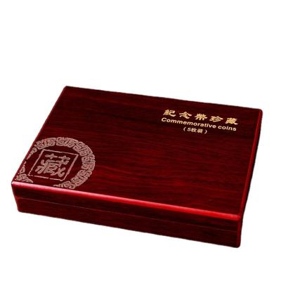 China 18*13*3.6cm Recyclable Wooden Coin Box Collection, 5 Coins With Adjustable Buckle 30mm 27mm 25mm Wooden Box Coin Collection Box Lighthouse for sale