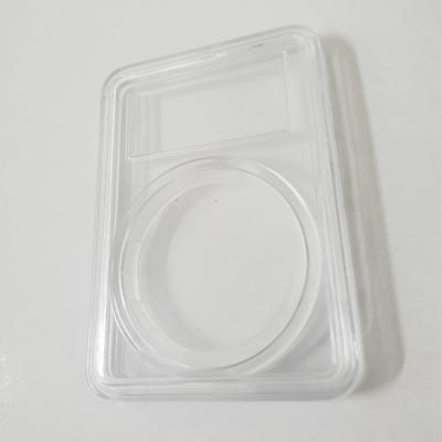 China Invent Commemorative 40mm Flat Clear Plastic Phone Booth Transparent Unique Quality Display Packing Guarantee for sale