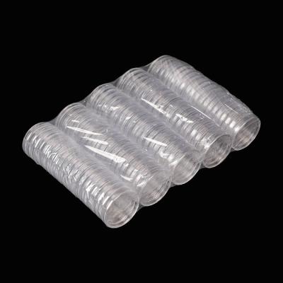 China Recycled Materials Clear Clear Plastic Coin Capsule 33mm Collection Box Coin Capsule Box for sale