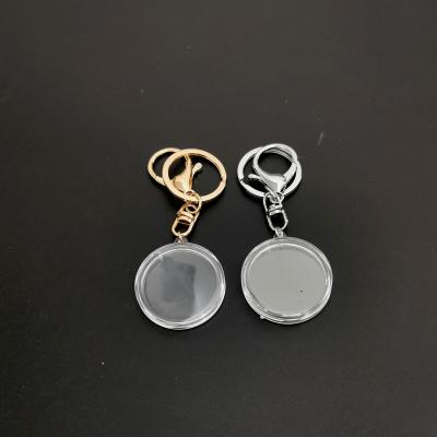 China Pendant Key Chain Jewelry Ring Adjustable Size Inside Ring Medal Collection Souvenir Coin Holder Commemorative Key Gold Coin 32mm for sale