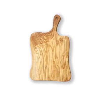 China 2022 SDD Viable Factory Wholesale Irregular Olive Wood Real Wood Cutting Board for sale