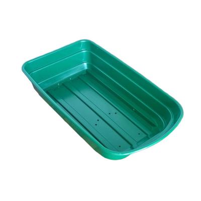 China Customizable Colors Best Quality Plastic Tray Useful Barrow Wheel Replaceable For Construction Handling for sale