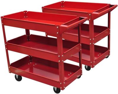 China Mechanic Tools Trolley Tools Workshop Garage Service Cart 2-3Shelf Tool Storage Metal Or Plastic Service Trolley for sale