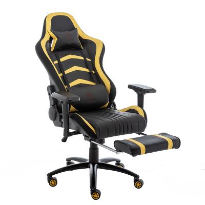 China (Size)Adjustable Gaming Chair Office Gaming Chair Gaming Chair de luz Silla de juego cheat gaming chair with foot rest for sale