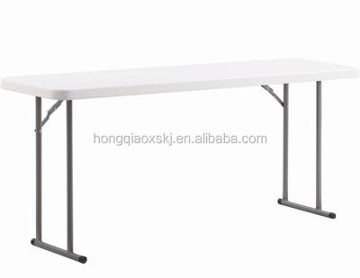 China 6FT modern rectangle outdoor furniture hollow body blowing coffee table folding training conference table for sale