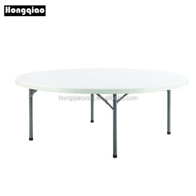 China Outdoor Tableau round table for wedding, party, 5 legs plastic folding round table, cheap plastic folding round table for sale