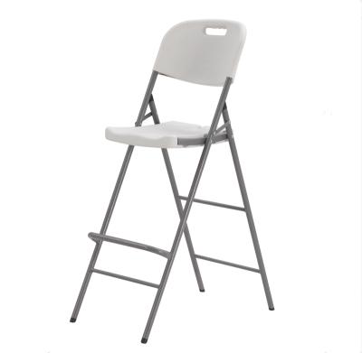 China Morden Modern Hot Selling Design High Bar Set Plastic Folding Garden Chairs Cheap Bar Stool Umpire Chair for sale