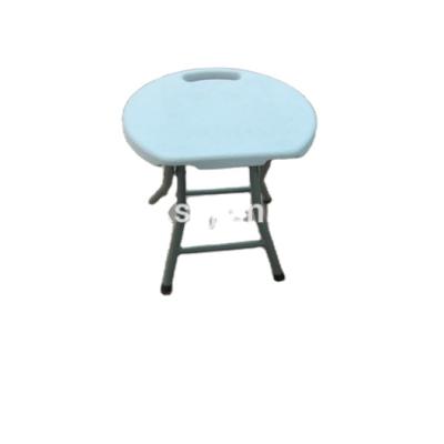 China Durable plastic mini stool for a seat/round stainless HDPE top+steel legs/30*33cm seat for camping high quality mini stool/fold chair for sale