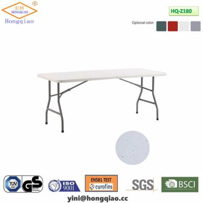 China Table 6 foot 1.8m mini 180cm outdoor plastic folding table, plastic folding table and chair, outdoor plastic folding table for sale