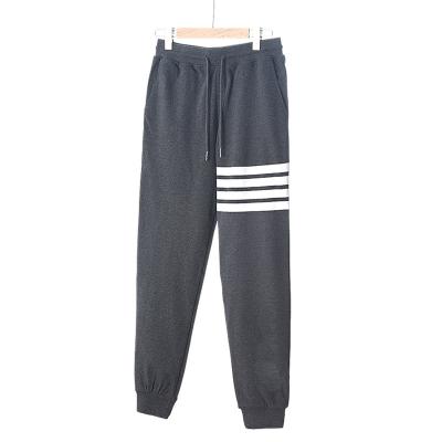 China Anti-Wrinkle Success Super Comfortable Loose Men's Casual Pants Track Pants Stripped Cotton Sweatpants for sale