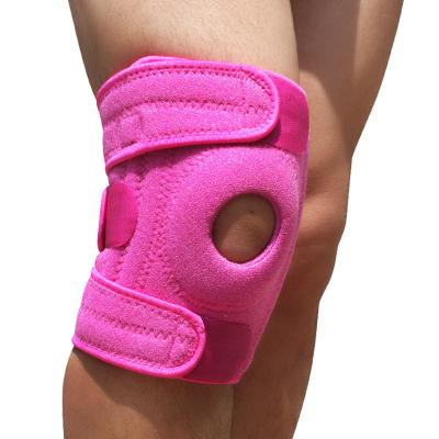 China Shock Absorption And Arthritis Pain Running Sports Basketball Knee Pad Adjustable Spring Bar Support for sale