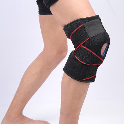 China Shock Absorption And Anti Slip Adjustable Hinged Knee Brace Springs Suite Basketball Volleyball Support for sale