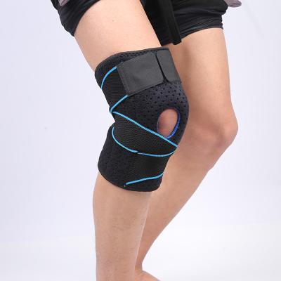 China Protect Knee Shock Absorption And Adjustable Bandage Pressurization Silicone Adjustable Knee Brace Sports For Meniscus Tear Protect Knee for sale