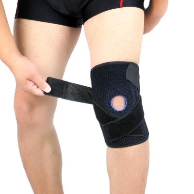 China Shock Absorption And Patellar Tendon Knee Brace Adjustable Strap Hinged Knee Joint Support for sale