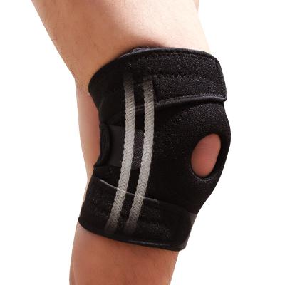 China Shock Absorption And Hinged Fitness Spring Bar Support Adjustable Outdoor Cycling Knee Brace For Men And Women for sale