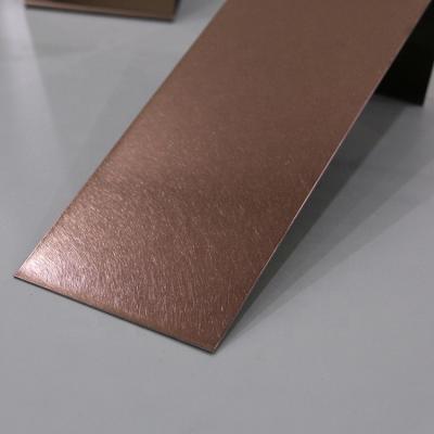 China Decoration PVD Colored Coated Stainless Steel Sheet In Coffee Vibe Red Finish for sale