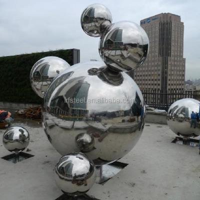 China Outdoor Mall Custom Stainless Steel Ball Sculpture For Shopping Mall for sale