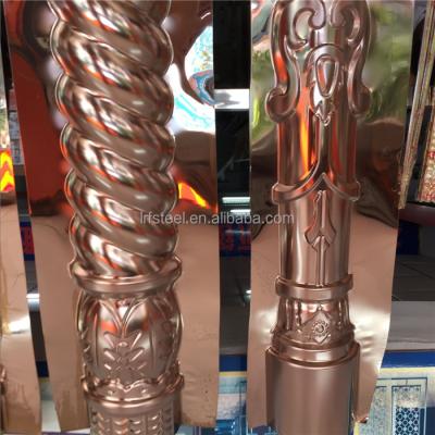 China Building Industry Color Stainless Steel Rome Pillar Railing for sale