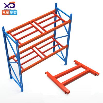 China High Quality Industrial Heavy Duty Corrosion Protection Pallet Rack Metal Stretching Steel Warehouse Storage Racks Shelf Pallet Rack System for sale