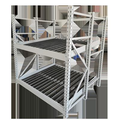 China First In First Out Shelf Cardboard Flow System Industrial Iron Stacking Racks Steel Racks System Metal Shelf Rack Garage Warehouse Storage Shelves Units for sale